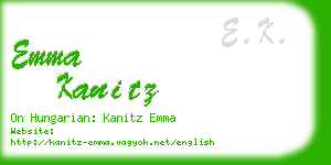 emma kanitz business card